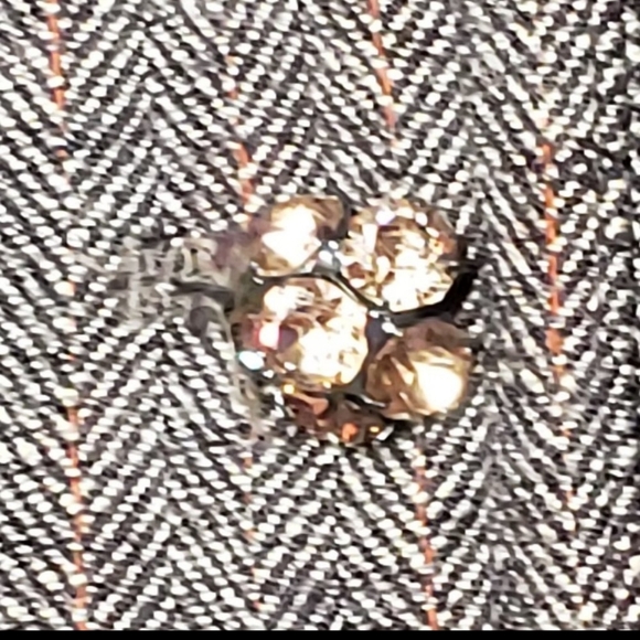 Spiegel Suit Tweed Jacket Brown Vintage Herringbone Size 4 - Picture 14 of 15